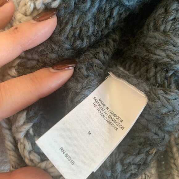 Lucky Brand cable stripe crew neck - Picture 7 of 8